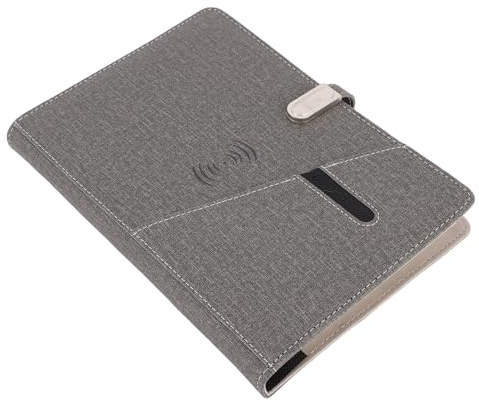 Ausla Intelligentes Business-Notizbuch mit Powerbank und Kabellosem Ladegerät, A5-Multifunktionsplaner mit Audioaufnahme und 160 Seiten für Berufstätige, Studenten, Reisende