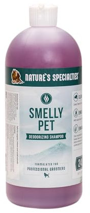 Nature's Specialties Smelly Pet Shampoo Hundeshampoo - Desodorierendes & Geruchsneutralisierendes Shampoo - Reinigt Gründlich & Pflegt - Mit Aloe Vera & Vitaminen - Dauerhafter Duft, 946ml
