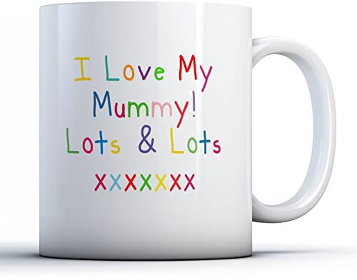 Finger prints - I Love My Mummy Lots & Lots - Printed Mug, Ceramic, 11fl.oz.