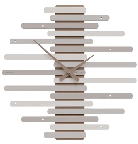 CalleaDesign 60 cm Wanduhr Veneziano Kaffee und Milch