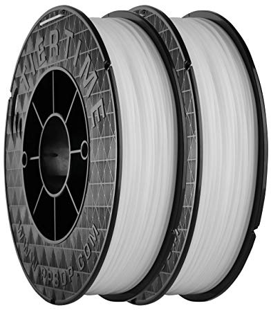 UP Fila Premium ABS 3D Printer Filament, Low Odor, Consistent 1.75mm Diameter,1KG (500g×2 Spools), White