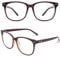 CGID CN81 Damen Herren Styler klassische Nerdbrille Streberbrille Pantobrille 80er Jahre Klarglas Fashion Oversized Nerd Geek Style, Braun, 55