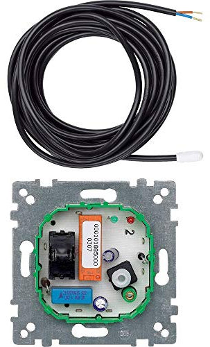 Merten 1325970 537100 Fußbodentemperaturregler-Einsatz mit Schalter, AC 230 V, 10(4) A