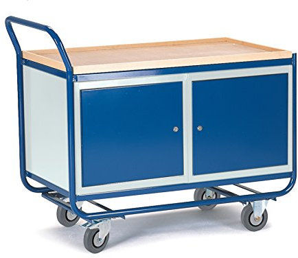 Rollcart Montagewagen mit 2 Stahlschränken, 07-4346