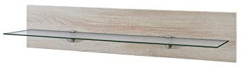 Vladon Wandregal Bari, Made in Germany, in Eiche sägerau - Modernes Schweberegal (98 x 20 x 19 cm)