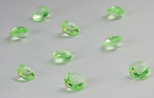 Dekosteine Diamanten 500 Stück Acryl Tischdekoration (Grün)
