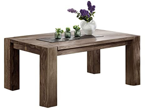 MASSIVMOEBEL24.DE Sheesham Massivholz Esstisch 240x100 Palisander Möbel massiv Holz Nature Grey Mammut #608