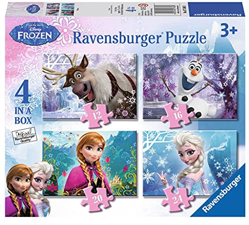 Disney Frozen 4 In 1 Jigsaw Puzzles