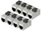 Uptell 8 Packs CAT 6a Keystone Jacks, RJ45 Couplers Female to Female Straight Shielded In-Line Cat6A Cable Network Ethernet Module Silver