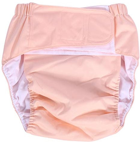 DEWIN Pannolini per Adulti,Mutande Impermeabili Anziani Pannolini Lavabili Riutilizzabile (Rosa Chiaro)