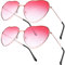 Boao 2 Paar Herz Sonnenbrille Herzbrille Rosa Herzform Sonnenbrille Damen Hippie Brille Damen Hippie Sonnenbrille Herz Brille Hippie Rosarote Brille für 60er 70er 80er 90er Jahre Party Accessoires