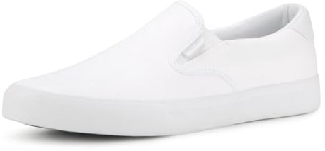 Lugz | Clipper Casual Sneakers for Men | Slip On Shoes For Men | Everyday Men Footwear, White, 11.5