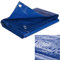 DOBO Telo Antipioggia Protettivo con Occhielli Blu Multiuso 3 4 6 10 Metri in PVC telone di Protezione per Barche Veicoli Campeggio Varie Misure Impermeabile (80g 4x6 Metri - 80g 4x6 Metri)