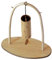 Koshi, Terra - Erde mit Rattan Windspiel Ständer