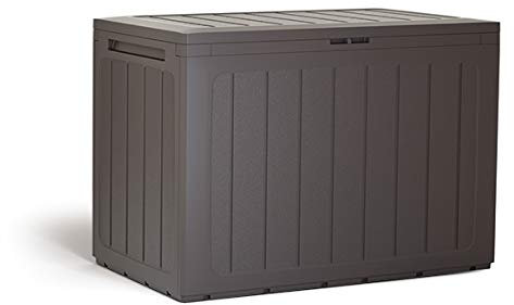 rg-vertrieb Gartenbox Auflagenbox 190L Truhe Box Gartentruhe Boarde Kissenbox Gartenkasten (Umbra)