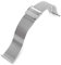 Milanaise-Uhrenarmband mit Schnellverschluss, 18 mm, klassisches superfeines Netzgewebe, poliert
