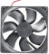 YORKING Black Mini Radiator Low Noise 12V 120mm X 25mm 2 Pin Cooling Fan Heat Sink Marine PC CPU