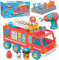 Learning Resources Design & Drill Schrauberkumpel-Feuerwehrauto, Konstruktionsspielzeug für die Feinmotorik