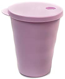 Tupperware Junge Welle Trinkhalmbecher 330 ml rosa Trinkhalm Becher