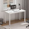 SogesHome Computertisch 80 x 40 cm Kompakter Schreibtisch Büroschreibtisch Eckschreibtisch für den kleinen Schreibtisch im Home Office, weiß AC3DW-8040-SH