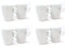 8er Set Kaffee Tasse 0,32 l Porzellan Kaffeetasse Tassen Becher Porzellantasse Kaffeebecher Teetasse Geschirr