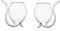 JYCAR Lot de 2 verres à vin en forme de vampire - 300 ml - Transparents - Avec paille - Pour vin, champagne, jus de fruits, maison, bar, fête