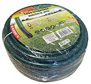 Tubo Irrigazione Retinato 1/2'' 12,5mm, Tubo Acqua Giardino, 3 Strati Colore Nero Verde (30M)