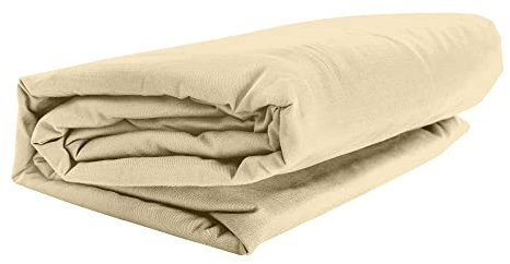 GMD Living Mr. Sandman Spannbettlaken Full ELASTAN, Farbe:213-hellbeige, Größe:180-200 x 200-220 cm
