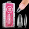 AIMEILI False Nail Tips, 432PCS Clear Matte Coffin Full Cover Nail Tips for Soak Off Nail Extension, Acrylic False Press on Nails with Box for Nail Art Salon and Home DIY, 10 Sizes 005