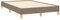 Tidyard Bettgestell Bett Holzbett Futonbett Bettgestell Paletten-Bettrahmen Schlafzimmerbett Ehebett Schlafzimmermöbel Jugendbett Gästebett 120 x 200 cm (B x L) Stoff Sperrholz, Holzwerkstoff Taupe