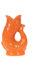 Gurgly Cute Orange Glug Jug Mini 10cm 50 ml – Tiny Fish Water Jug, Decorative Fish Vase, Ornament or Shot Glass