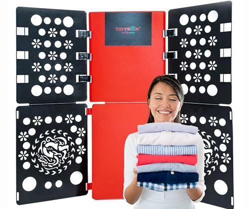 TIDYBOX,PLIEUR DE LINGE, Idéal Gain De Temps,Pour Le Rangement Dans Les Organisateurs De Tiroirs,Planche a Plier Les Vêtements Le Linge,Sous-Vêtements,dressing,buanderie,placard,armoire,chambre