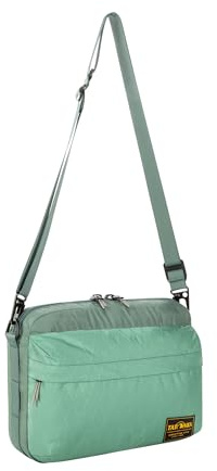 Tatonka Cross Body Bag L (4L) - Flache Umhängetasche in angesagtem Design und aus recyceltem Material - PFAS/PFC-frei - 22 x 30 x 6 cm