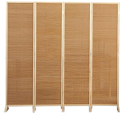 Raumteiler Trennwand, Paravent Raumtrenner Raumteiler Falten Sichtschutz, 130cm/150cm/170cm/180cm hoch Tragbarer Raumteiler für Home Office Studio, 3 4 5 6 8 Paneele Raumtrennung ( Color : 4 Panel , S