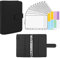 Latex Bindemittel A6 Bindemittel und 12 transparente Umschläge System Budget Planung Notepad Binder Bindemittel Geldumschlag Geldumschlag Bindemittel (Size : Black)