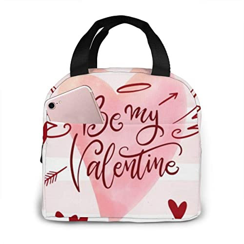 FJAUOQ Lunchtasche, isolierte Lunch-Tragetasche, Happy Day, leicht, tragbar, isoliert, Lunch-Taschen Handtaschen für Schule, Arbeit, Reisen