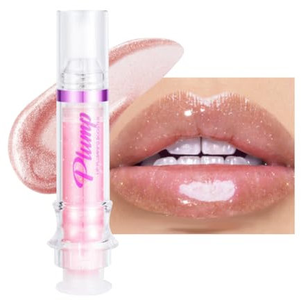 Ofanyia Lip Plumping Booster, Spicy Lip Plumper Lip Gloss Lip Plumping Oil, High-Shine Hydrating & Nourishing Fuller Lip Plumper Lip Mirror Lip Glaze, Plump & Pout Lip Plumper for Women Girls (02#)