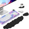 Pystuvo Cloud Keyboard and Mouse Wrist Rest,Soft Ergonomic Memory Foam Keyboard Wrist Support,Mouse Wrist Rest and Non-Slip Cup Coaster Set,Cloud Wrist Rest for Office,Home,Gaming,Laptop,Black