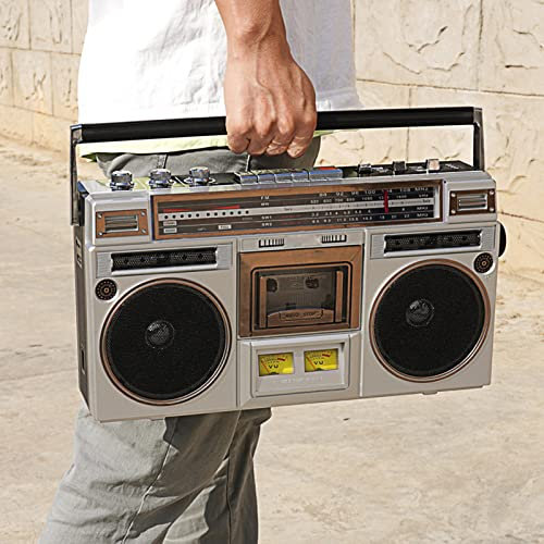 Portable Bluetooth Cassette Player, Retro Radio And Recorder, AM/FM Radio, Wireless Streaming, USB/Micro SD Slots, Aux in, Headphone Jack, Convert Cassettes to USB/SD, Classic 80s Style