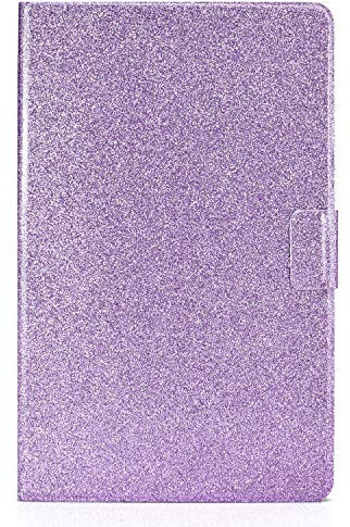 Unichthy Smart Case for iPad Mini 7 A17 Pro 2024/ iPad Mini 6 2021 8.3 Inch 7th/6th Gen. (A2995/A2996/A2567/A2568/A2569) for Women All Glitter Shockproof Sparkle Shell Stand Cover Purple