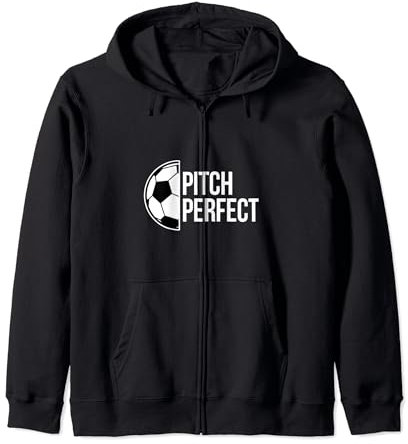 Pitch Perfect Ballon de football amusant pour attaquant Sweat à Capuche