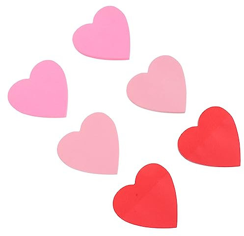 Tofficu 6St Liebes-Haft notiz haftnotizen klebezettel stickynotes Red sticky notes schreibwaren Buchmarker herzförmige Notizzettel Aufkleber Memo-Sticker kreative Notizblöcke Papier