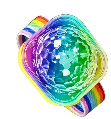 Discokugel Licht - Sound Aktivierte LED Bühnenlicht Uhr | Aufladbares USB Armband für Zuhause Zimmer Auto, USB Armband Auto Atmosphäre Licht, Geburtstag Halloween Weihnachten Hochzeit Dekorationen