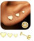 ORAZIO 3 Paar Ohrringe Silber 925 Damen Ohrringe Gold Ohrstecker Silber 925 CZ Stern Herz Helix Piercings Ohr Gold Piercing Set Goldene Ohrringe Damen Flatback Ohrstecker