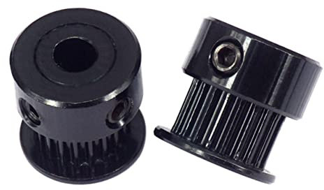 JECOMPRIS 3stücke Aluminium Umlenkrollen Mit Zähnen Und Bohrung Geeignet Für Zahnriemen Für Und Lineare