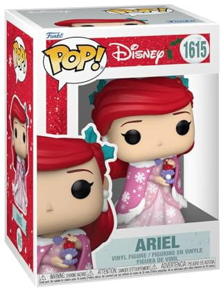 Funko POP! Disney: Princess Holiday - Ariel | Official Cartoon/Animation Merch - Collectable Vinyl Figurine for Shelf Display - Birthday Gift Idea for Fans and Collectors