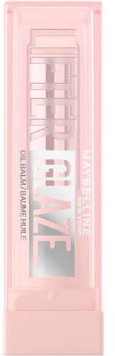 Maybelline New York Balsamo Labbra, Labbra Sane e Morbide, Colore Intenso e Modulabile, Fino a 24h di Idratazione, Con Acido Ialuronico e Acerola, Lifter Glaze, Tonalità: 001 Clear Crave, 2,8 g