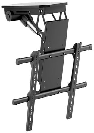 LGHLZGVF Support de Montage TV au Plafond - Support TV motorisé au Plafond, élévateur TV motorisé pour téléviseurs de 50 à 90 Pouces, système de détection anticollision intégré, réglage de l'angle de