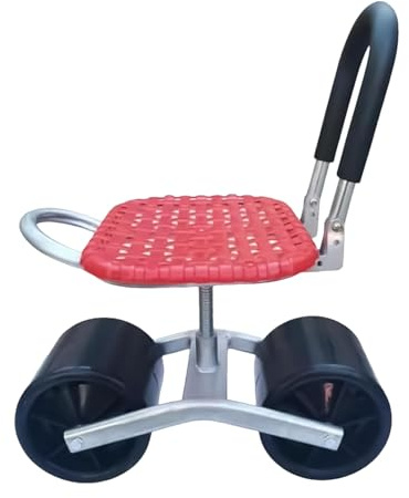 Rollsitz,fahrbare Sitzgelegenheit Gartengerät Mobiler Gartensitz Gartenwagen Gartenhelfer Rollwagen Garten Gartenarbeit Sitzroller Gartenhocker Mit Rollen Rückenschonend,Höhenverstellbereich:23–35cm