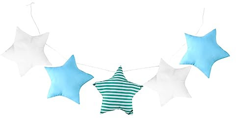 OFFIGAM Sternanhänger Satz für Kinderzimmer Stil 5 Farben Hängende Ornamente Wandschmuck für Babyzimmer Dekoration für Krippe Festliche Atmosphäre